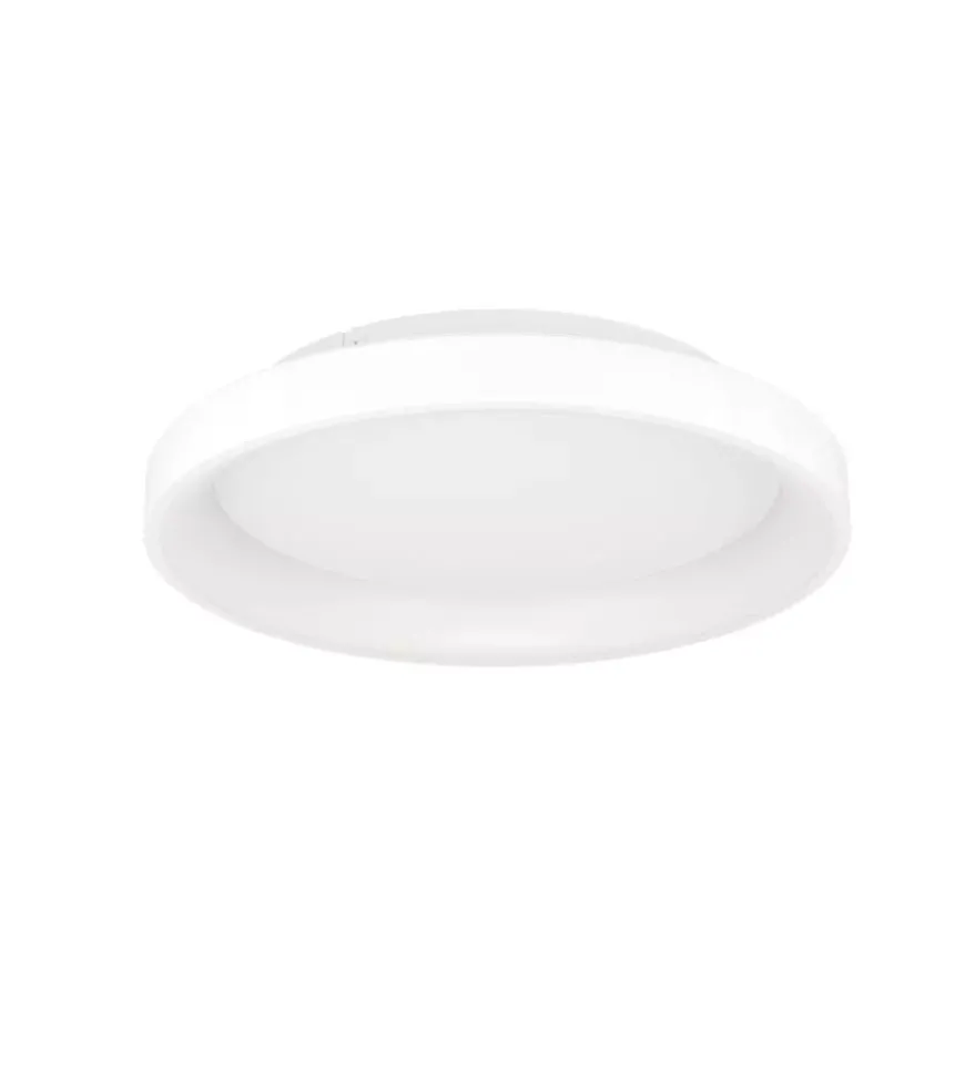 Plafoniera led da interno eglo "loretello" bianco tondo 2700-6500k