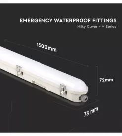 Plafoniera led impermeabile 6500k 48w 1,5m