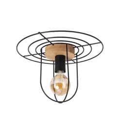 Plafoniera onli "cesare" in metallo nero 1 luce, e27