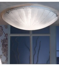 Plafoniera onli "crux" vetro diametro 40 cm, e27