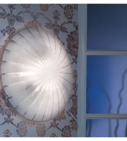 Plafoniera onli "crux" vetro diametro 30 cm, e27