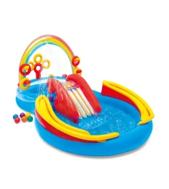 Playground gonfiabile intex "arcobaleno" cm 297x193x135 i.3 - cod. 57453np