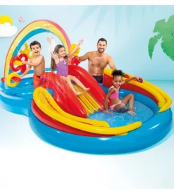 Playground gonfiabile intex "arcobaleno" cm 297x193x135 i.3 - cod. 57453np