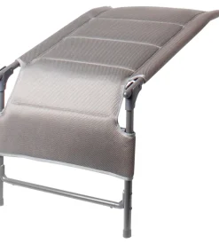 Poggiapiedi brunner "aravel 3d footrest" in alluminio e 3durafeel grigio chiaro 51x71x48/43 cm
