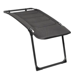 Poggiapiedi brunner "aravel 3d universal" in alluminio e poliestere nero 43x95x47/44 cm