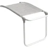 Poggiapiedi brunner "skye footrest"  in alluminio e syntex plus grigio chiaro 47x72x51/43 cm