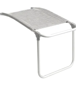 Poggiapiedi brunner "skye footrest"  in alluminio e syntex plus grigio chiaro 47x72x51/43 cm