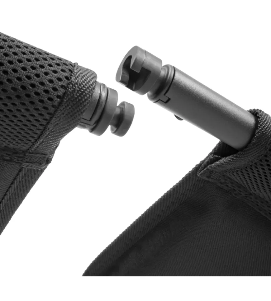 Poggiapiedi brunner "skye 3d footrest" in alluminio e3durafeel nero 47x72x51/43 cm