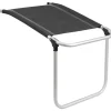 Poggiapiedi brunner "skye footrest"  in alluminio e syntex plus grigio scuro 47x72x51/43 cm