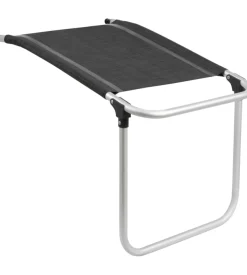 Poggiapiedi brunner "skye footrest"  in alluminio e syntex plus grigio scuro 47x72x51/43 cm
