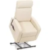 Poltrona con recliner e alzata elettrica "katia" crema, 75x78x110 cm