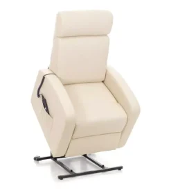 Poltrona con recliner e alzata elettrica "katia" crema, 75x78x110 cm