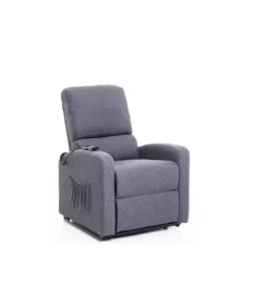 Poltrona con recliner elettrico "fiorella" blue jeans, 73x80x101 cm