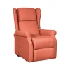 Poltrona con recliner elettrico bellahome "berg" tessuto mattone, 72,5x94x109 cm