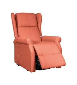 Poltrona con recliner elettrico bellahome "berg" tessuto mattone, 72,5x94x109 cm