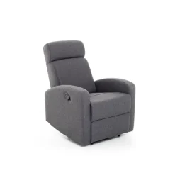 Poltrona con recliner manuale "marta" blu jeans, 74x78x105 cm