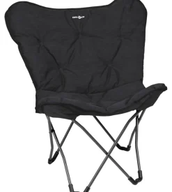 Poltrona da campeggio brunner "action vivavita lounger" in acciaio e poliestere nero 74x43x56/99 cm