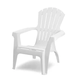 Poltrona da esterno "dolomiti" in polipropilene bianco 75x86x86 cm