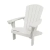 Poltrona da esterno keter "alpine adirondack" in polipropilene bianco effetto legno 80,5x95,5x93 cm