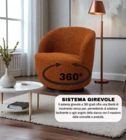 Poltrona girevole bellahome 