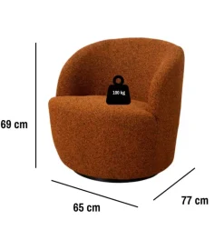 Poltrona girevole bellahome 