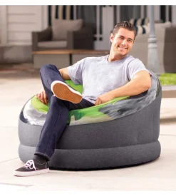 Poltrona gonfiabile intex "empire" colori assortiti vivaci (arancione. verde e rosa) , 112x109x69 cm - cod. 68582np-v