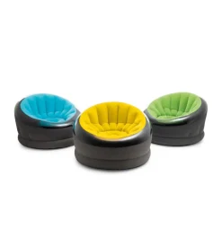 Poltrona gonfiabile intex "empire" colori assortiti (blu, giallo e verde), 112x109x69 cm - cod. 68582np