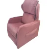 Poltrona "jolly 2" con recliner e alzata elettrica in tessuto mattone, 75x85x108 cm