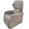 Poltrona "jolly 2" con recliner e alzata elettrica in tessuto mattone, 75x85x108 cm