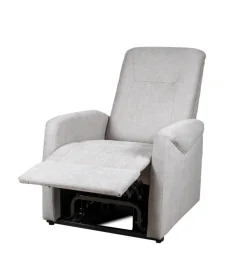 Poltrona massaggiante bellahome "siena" con recliner elettrico in tessuto grigio 75x93x105 cm