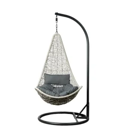 Poltrona sospesa da esterno eurogarden "mezzaluna" grigio 95x125 cm