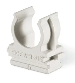 Poly pool - 5 clips fissatubo a scatto per tubi ø 16 mm grigie