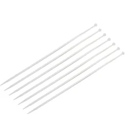 Poly pool - 100 fascette 3,5 x 200 mm, ø serraggio 2 - 50 mm bianche