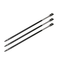 Poly pool - 20 fascette 9 x 265 mm alta resistenza allo sgancio, ø serraggio 30 - 60 mm nere