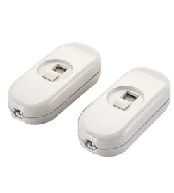 Poly pool - 2 interruttori unipolari 1 a bianchi