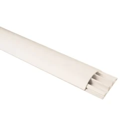 Poly pool - 2 m canale sovrapavimento a 3 vie larghezza 69 mm bianco