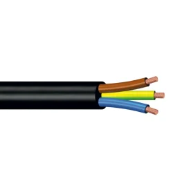 Poly pool - 1 m cavo h05vv-f 3 x 2,5 mm² nero