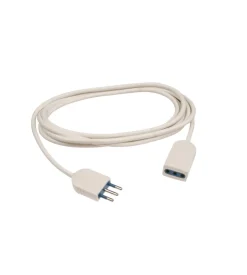 Poly pool - 3 m prolunga con spina e presa 10 a bianca