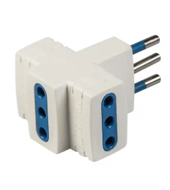 Poly pool - adattatore multiplo spina e 4 prese 10 a bianco