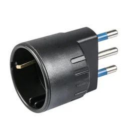 Poly pool - adattatore spina 16 a e presa tedesca nero