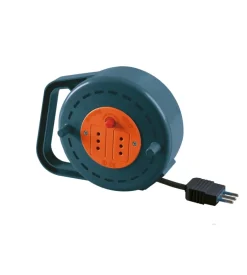 Poly pool - avvolgicavo 5 m con spina e 2 prese 10 a