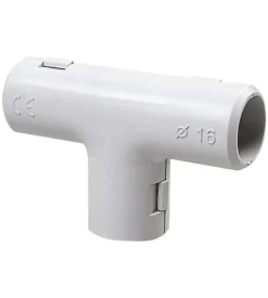 Poly pool - giunto a t ispezionabile per tubi rigidi ø 16 mm ip40 grigio