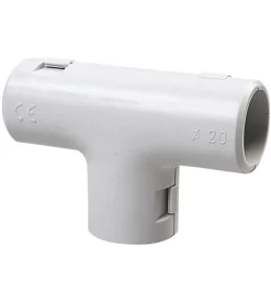 Poly pool - giunto a t ispezionabile per tubi rigidi ø 20 mm ip40 grigio