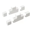 Poly pool - kit accessori n° 2 per canale 30 x 15 mm, giunti lineari, a t e tappi bianco