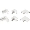 Poly pool - kit accessori n° 1 per canale 20 x 10 mm, angoli esterni, interni e piani bianco