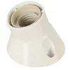 Poly pool - portalampada e27 da parete con base inclinata bianco