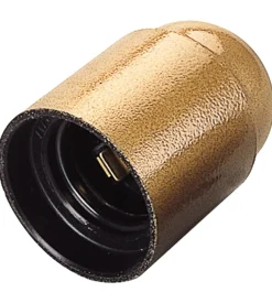 Poly pool - portalampada e27 corpo liscio oro