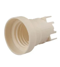 Poly pool - portalampada e27, fissaggio con fori passanti per viti m4 avorio