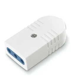 Poly pool - presa 10 a 2p+t uscita cavo assiale bianca