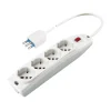 Poly pool - presa multipla con 4 prese pluristandard 1,5 m cavo e interruttore bianca